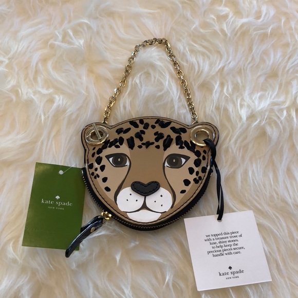 Kate Spade Run Wild Leopard Coin Purse NWT - Picture 4 of 8